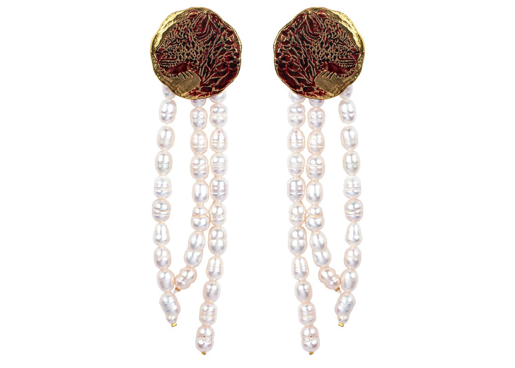 Wine Roar Earrings