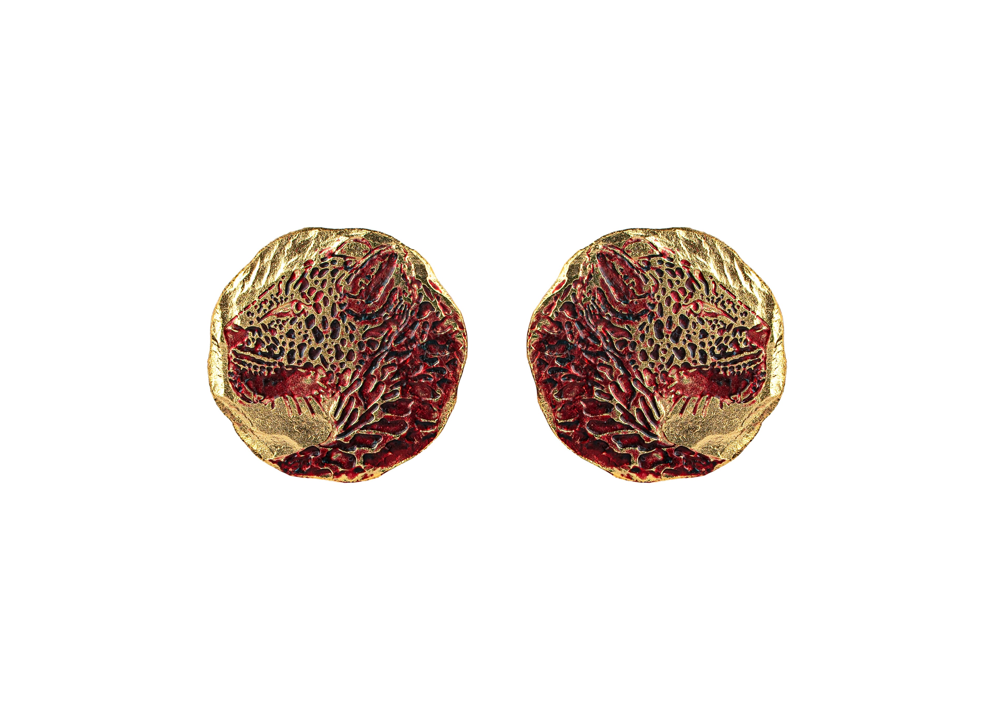 Wine Roar Earrings