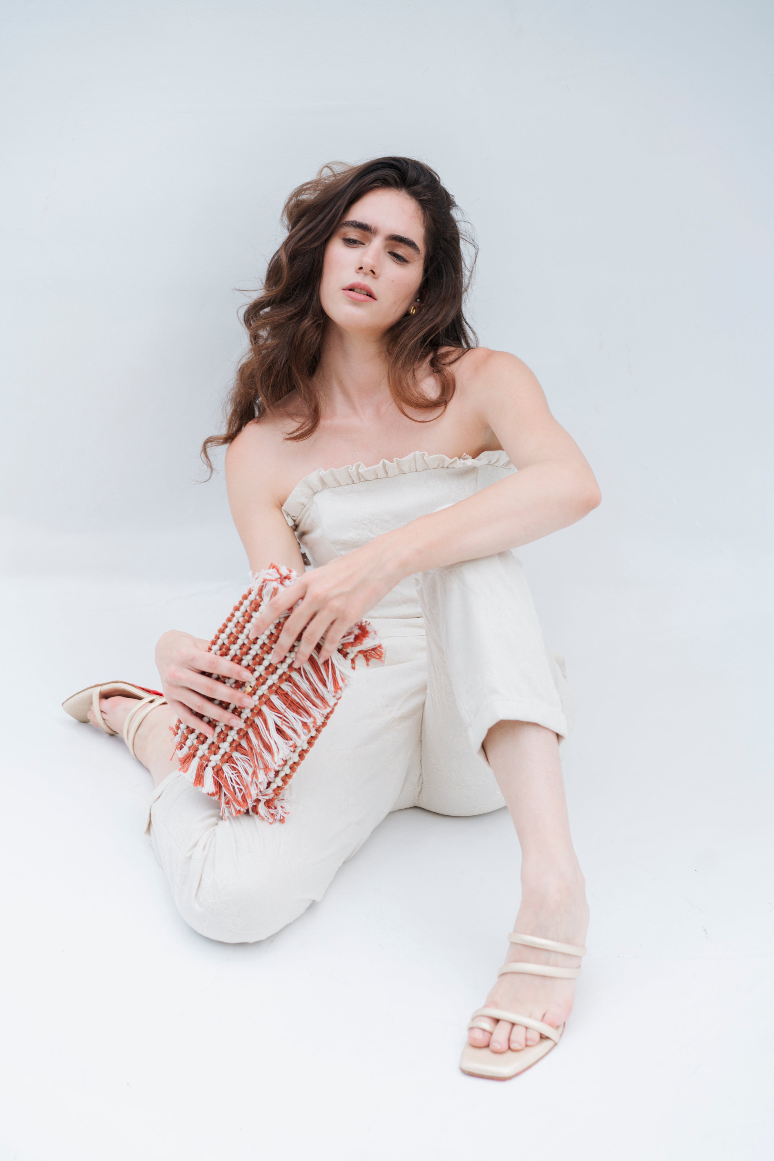 SOUL EMBROIDERED LINEN PANTS