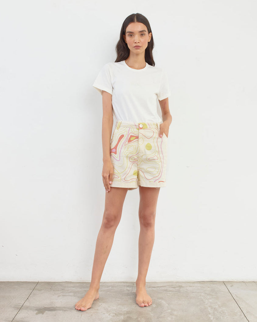 PASTEL PARTY ECO-DENIM SHORT
